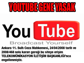 Dnyann en byk video paylam sitesi Youtube’a gene yasakland.